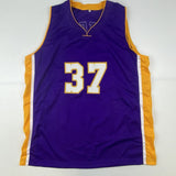 Autographed/Signed Ron Artest Los Angeles LA Purple Basketball Jersey PSA/DNA COA