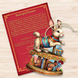 Carousel Bunny with Toys Wooden Ornaments by G. Debrekht - Christmas Decor - 8100195-3