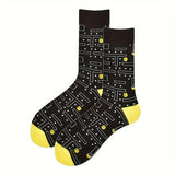 Arcade Game Print Socks, Trendy & Sports Mid Tube Socks, Women's Stockings & Hosiery