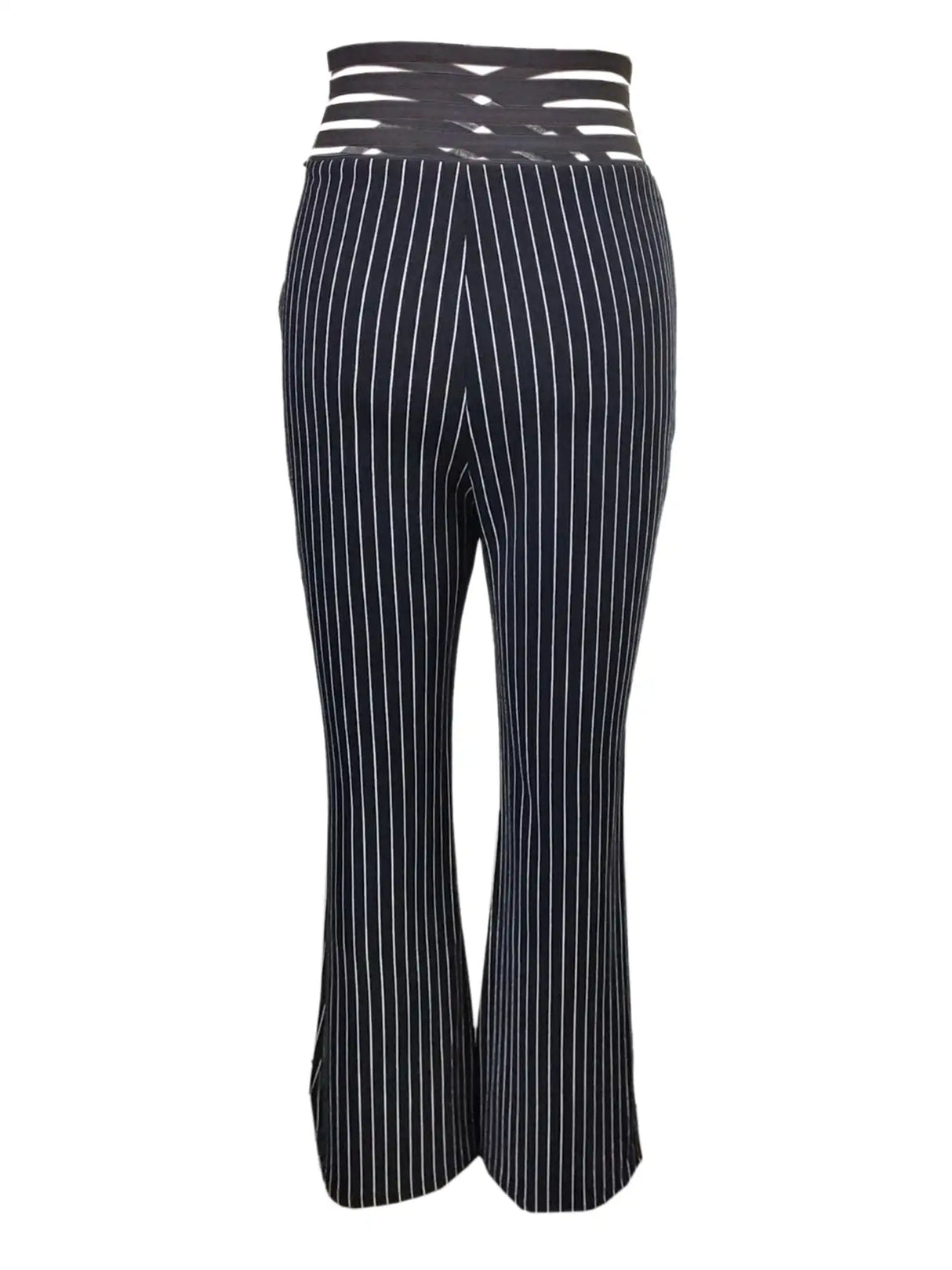 Ladies' Solid Color Hollow Out Fashionable Slim Fit And Slimming High Waisted Pants - Lootquake