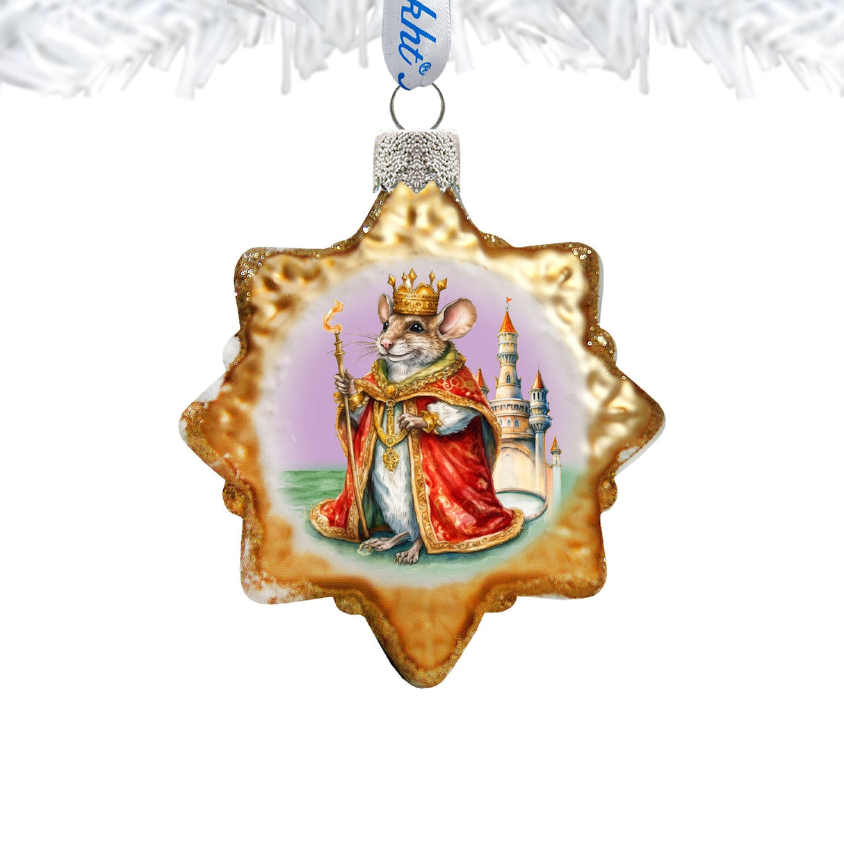 Mouse King Mercury Glass Ornaments by G. Debrekht - Christmas Decor - 776025