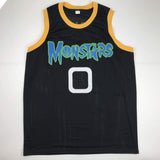 Camiseta de baloncesto negra de Muggsy Bogues Space Jam Monstars autografiada/firmada, PSA/CÓDIGO DE AUTÉNTICO DE ADN