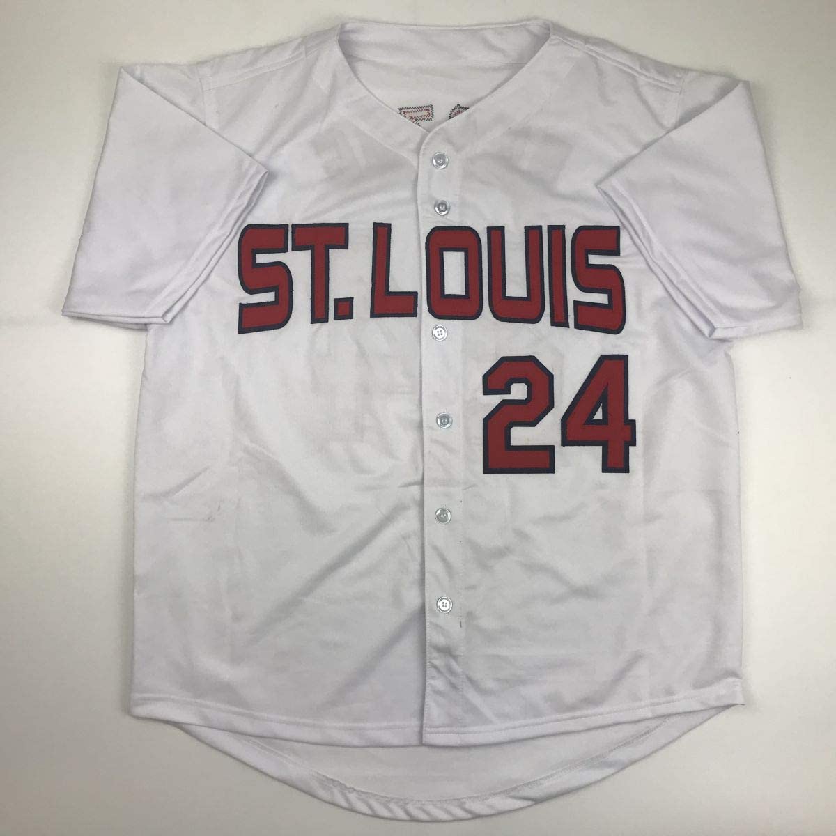 Camiseta de béisbol blanca de St. Louis autografiada y firmada por Whitey Herzog (JSA COA)