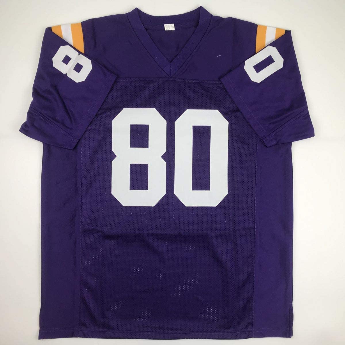 Autographed/Signed Jarvis Landry LSU Purple College Football Jersey JSA COA