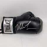 Guante de boxeo Everlast negro imperfecto autografiado/firmado de Mike Tyson, holograma del atleta, COA