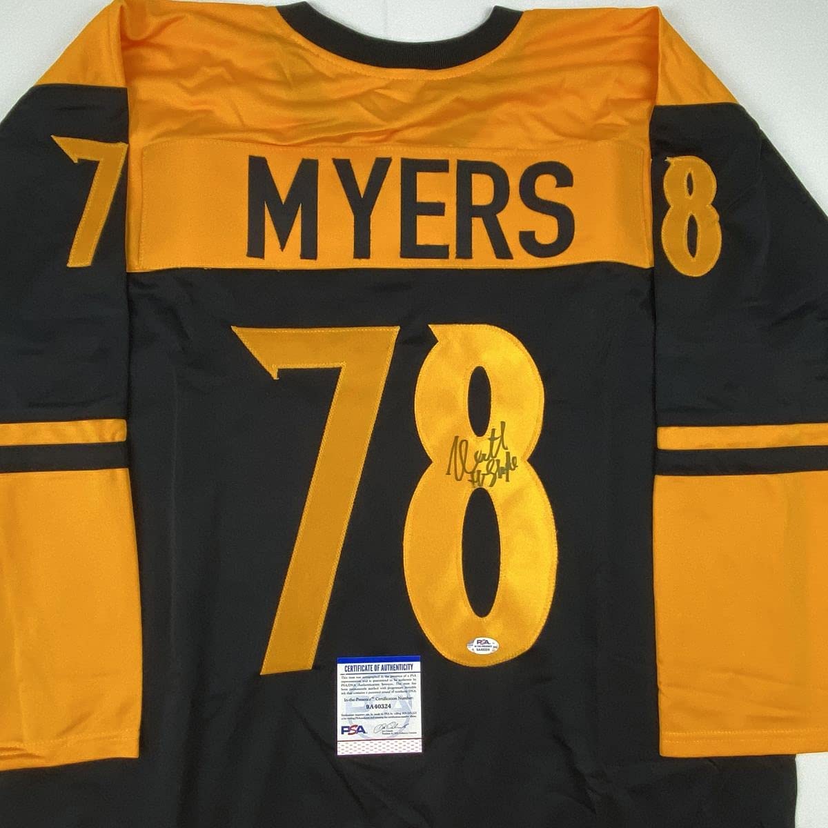 Camiseta negra de Halloween de Michael Myers, autografiada y firmada por Nick Castle, PSA y COA de ADN
