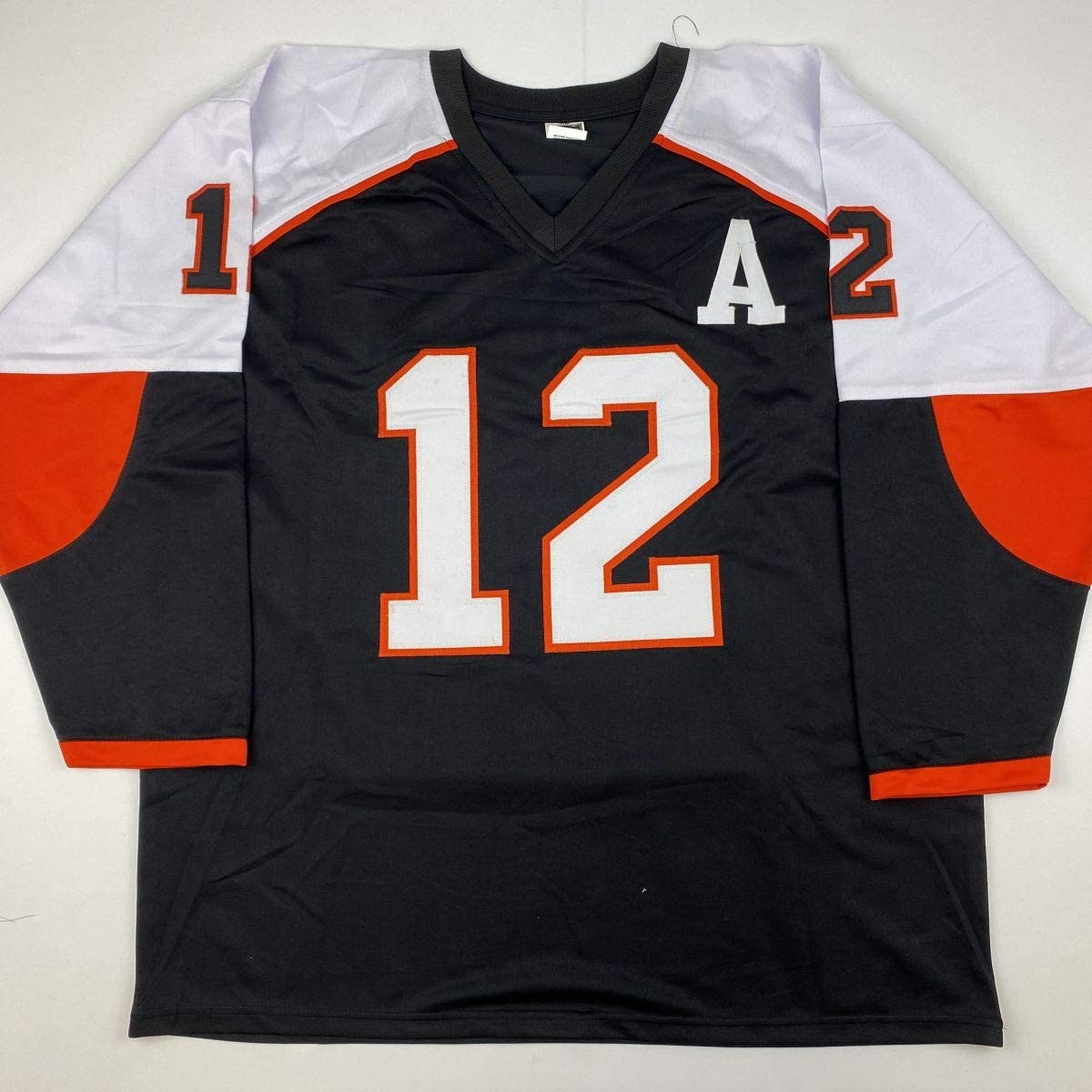 Camiseta de hockey negra de Filadelfia autografiada/firmada por Simon Gagne (JSA COA)