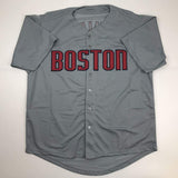 Autographed/Signed Hanley Ramirez Boston Grey Baseball Jersey JSA COA
