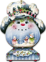 Joe Cool Snow Globe Door Decor by Jamie Mills-Price - Christmas Santa Snowman Decor - 8457506H