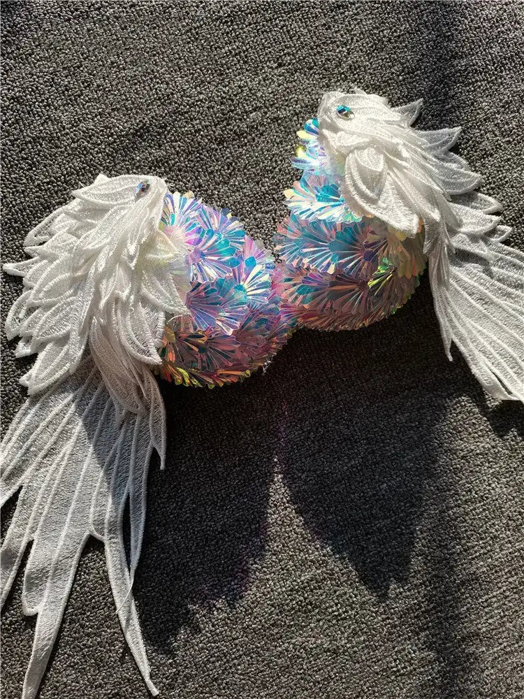 Handmade Sequined Mermaid Scale Bikini Lingerie - Lootquake