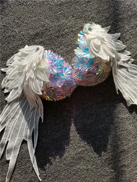 Handmade Sequined Mermaid Scale Bikini Lingerie - Lootquake