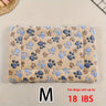 Manta rectangular para mascotas, resistente a la suciedad y para todas las estaciones - Cómoda cama con estampado de pata de perro y corazón (1 unidad)