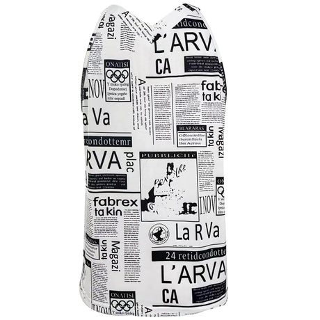 Ladies' V-neck Casual Retro Newspaper Drawing Printed Camisole Vest - Lootquake