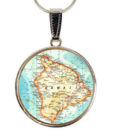 Collar con colgante de nácar plateado hawaiano - 44057