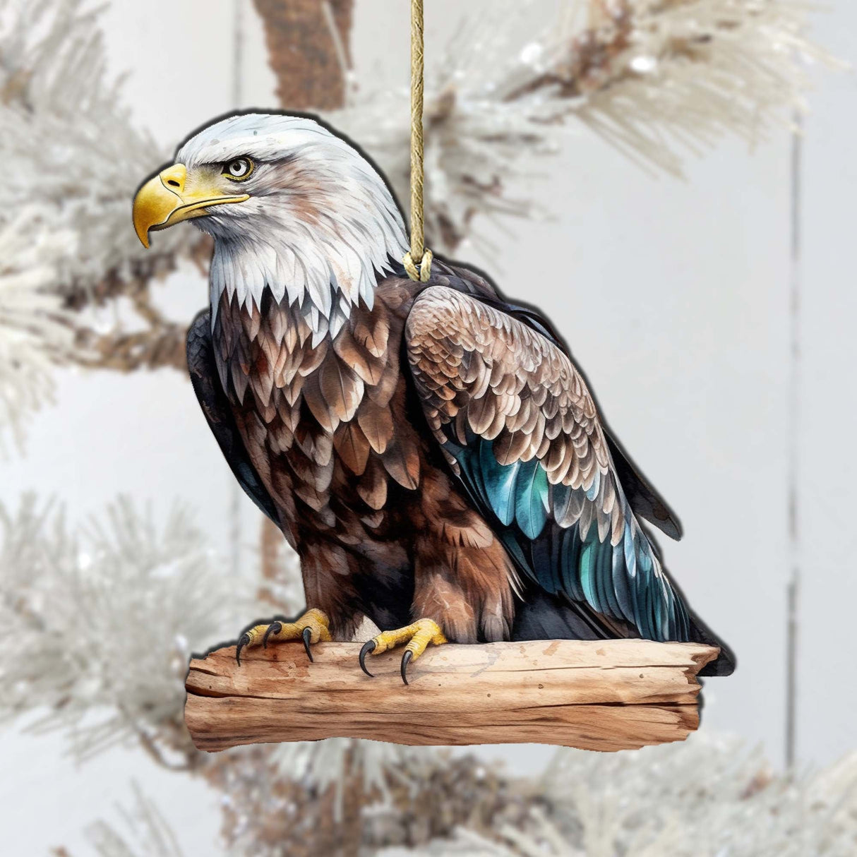 Bald Eagle Wooden Ornaments by G.Debrekht - Wildlife Holiday Decor - 8710101-2