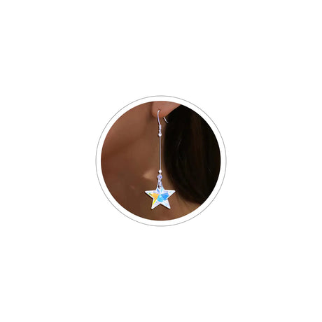 Gold Bow Earrings for Women Silver Bow Stud Earrings Ribbon Earrings Long Bow Dangle Earrings Silver Bow Jewelry Bow Earrings Gold Studs (Z_Crystal) - Lootquake