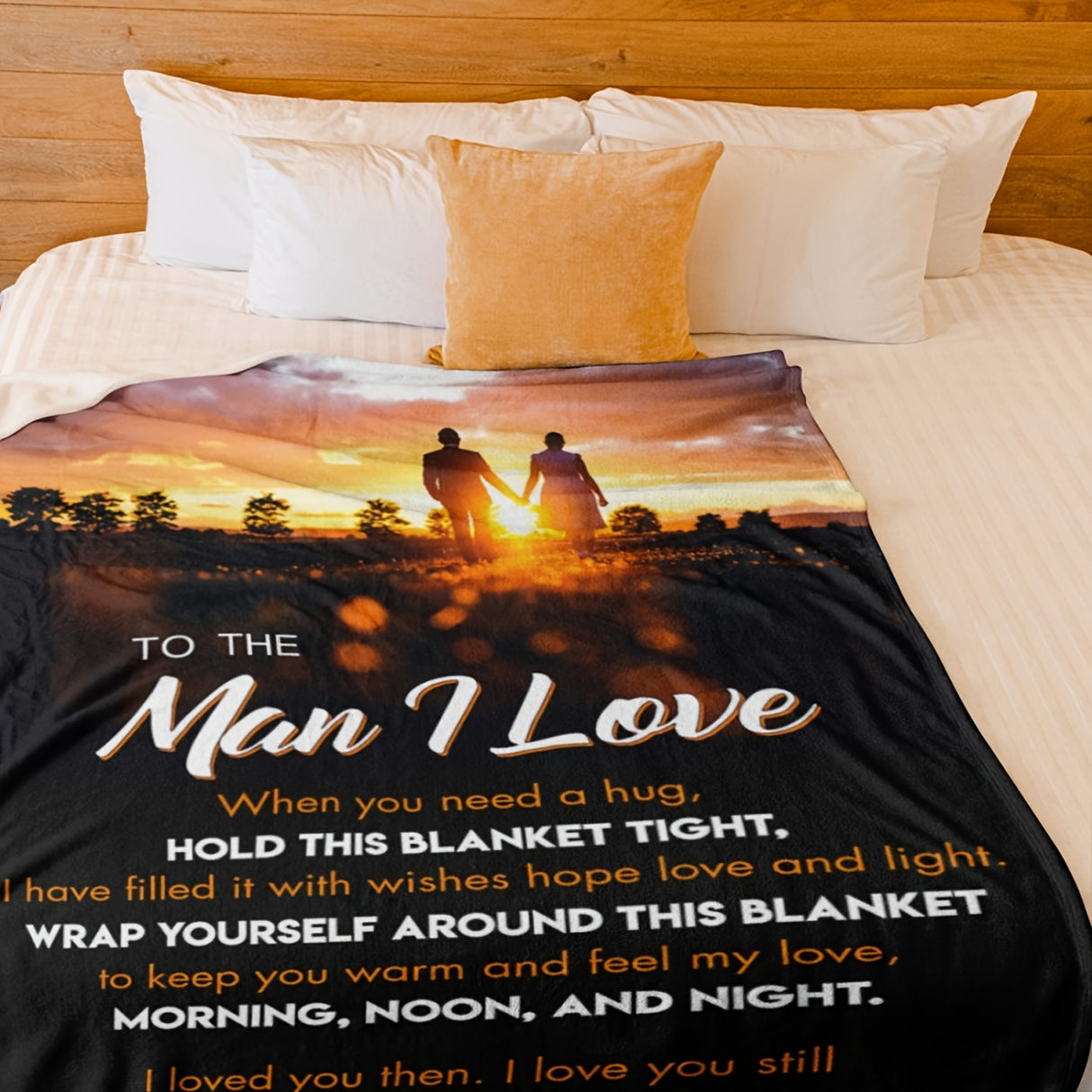 1pc I Love You Husband Blanket, Gifts for Him, Valentines Gifts, Boyfriend Birthday Gifts, Husband Birthday Gifts from Wife