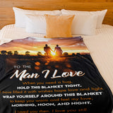 1pc I Love You Husband Blanket, Gifts for Him, Valentines Gifts, Boyfriend Birthday Gifts, Husband Birthday Gifts from Wife