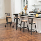 Adjustable Country Style Barstools Set of Four