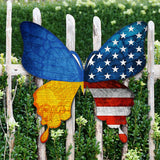 USA/Ukraine Butterfly Holiday Door Decor - International Decor - 8187129H