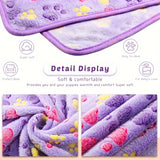 1pc Pet Blanket Dog Puppy Blanket Paw Print Coral Fleece Flannel Blanket Warm Soft Sleep Dog Blanket