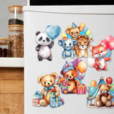 Juego de 6 imanes decorativos de madera con la frase "Feliz Cumpleaños" de G. Debrekht - Family Love Decor - 8090035G-S6