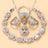 Earrings Necklace And Ring For Women 4 PCs Set - Lootquake