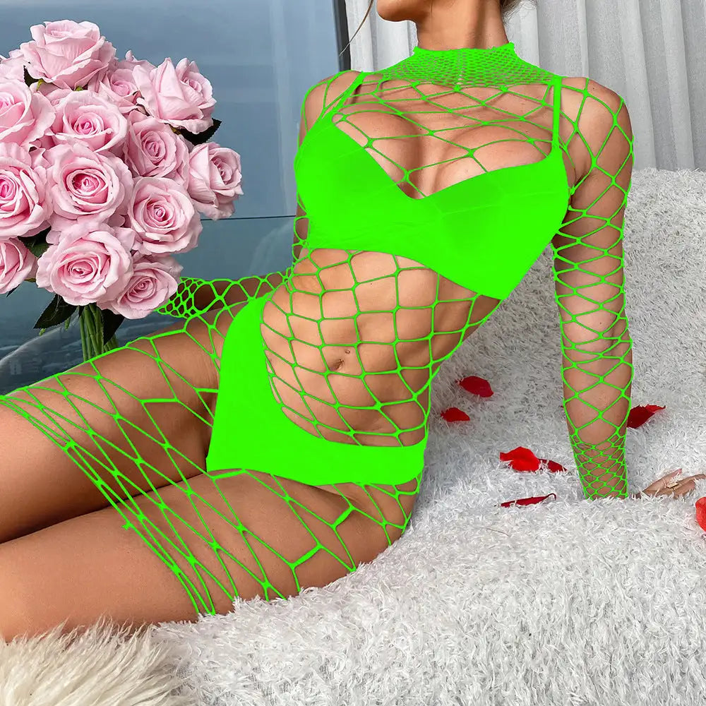 Women's Long-sleeved Mesh Sexy Lingerie - Lootquake