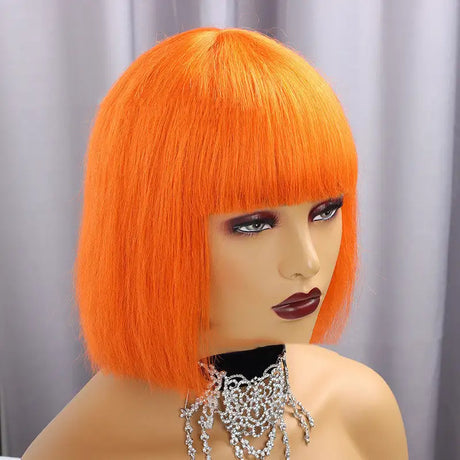 Real Hair Color Full Mechanism Full Bangs Headgear - Lootquake
