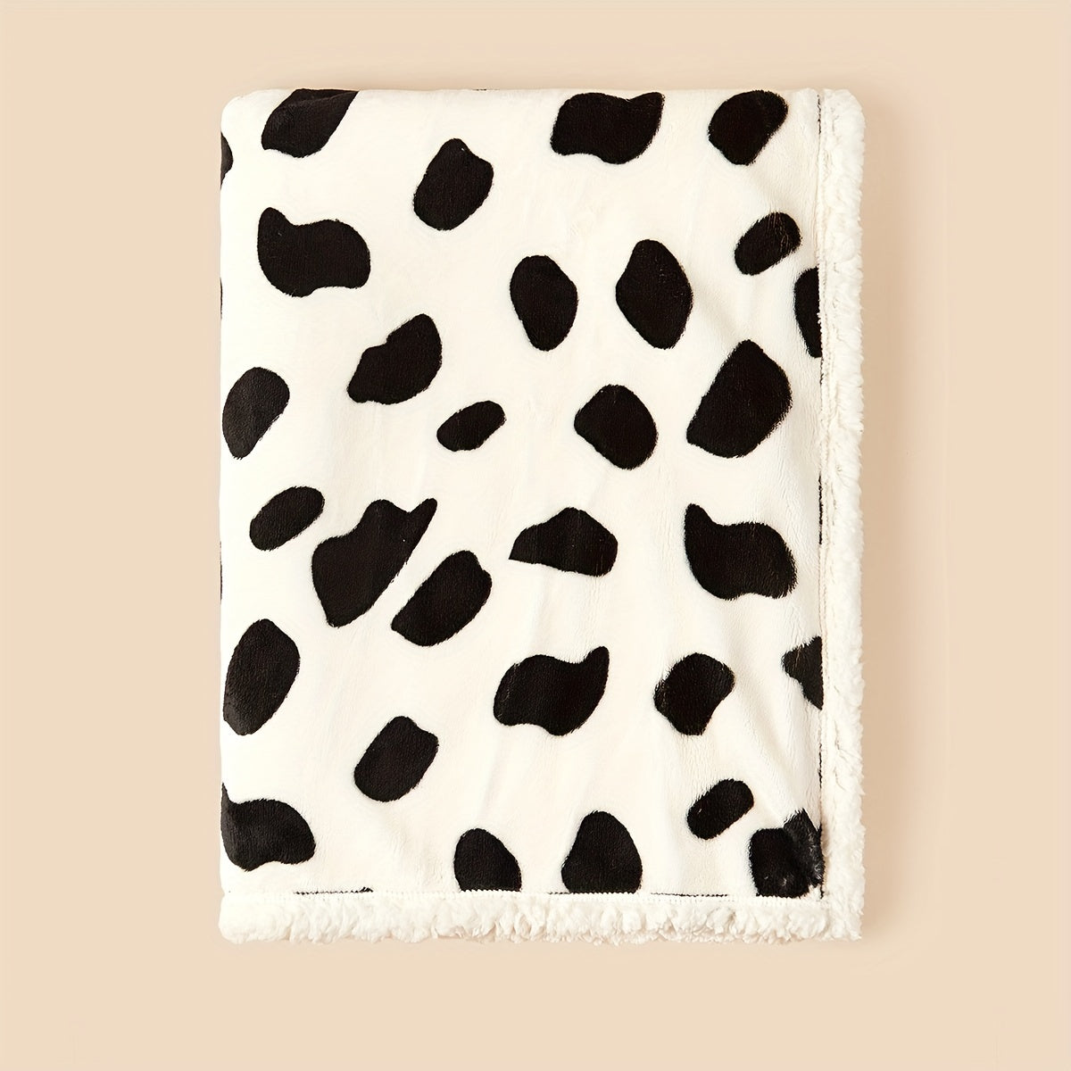 Manta de felpa con estampado de oso y vaca, lujosa y adorable decoración, ideal como regalo para Navidad, Acción de Gracias, Año Nuevo y San Valentín.