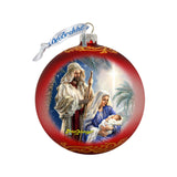 Holy Night Glass Ornament Limited Edition by D. Gelsinger - Nativity Holiday Decor - 73894R-DG