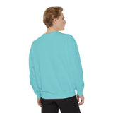 Customizable Unisex Garment-Dyed Sweatshirt, Personalized Gift, Cozy Streetwear, Casual Outfit, Unique Design Sweatshirt