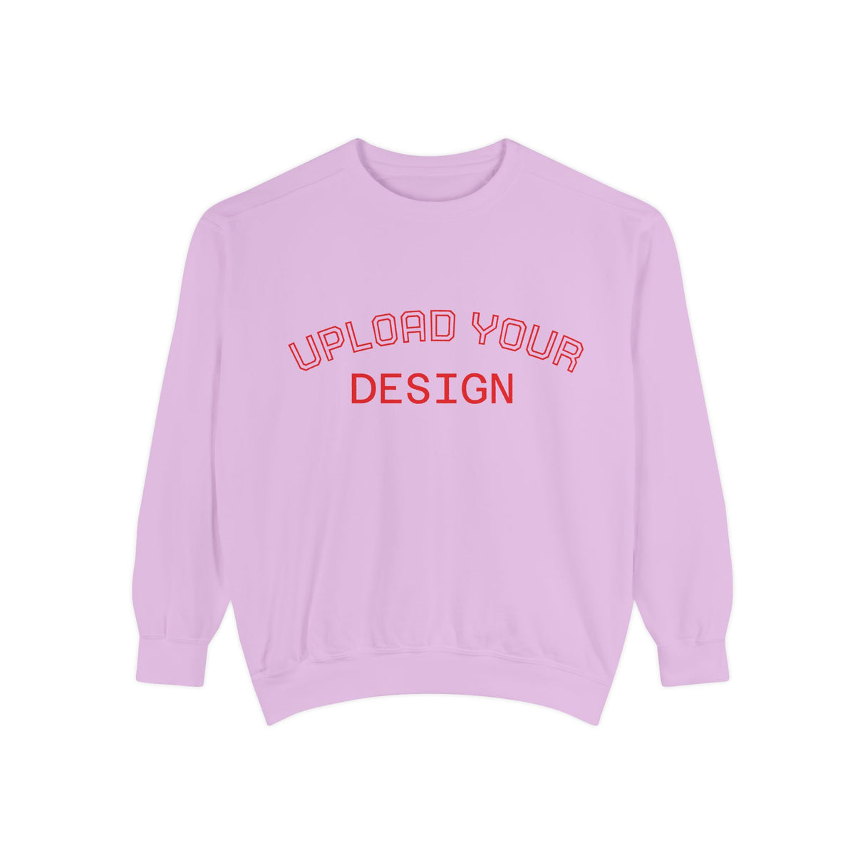 Customizable Unisex Garment-Dyed Sweatshirt, Personalized Gift, Cozy Streetwear, Casual Outfit, Unique Design Sweatshirt