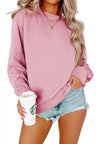Solid Color Crew Neck Coat Long Sleeve Hoodie - Lootquake