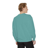 Customizable Unisex Garment-Dyed Sweatshirt, Personalized Gift, Cozy Streetwear, Casual Outfit, Unique Design Sweatshirt