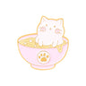 Golden M Badge Kitty Brooch