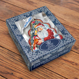 Gingerbread Tree Glass Ornament by G. DeBrekht - Christmas Santa Snowman Decor - 762-015