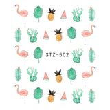 Butterfly Flower Water Transfer Decal Nail Sticker