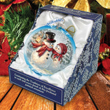 Snow Much in Love Glass Ornament Limited Edition by D. Gelsinger - Christmas Santa Snowman Decor - 73889-1708
