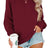 Solid Color Crew Neck Coat Long Sleeve Hoodie - Lootquake