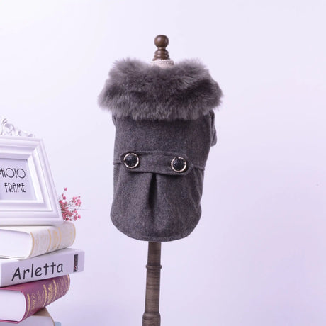 Pet Products Bipedal Solid Color Dog Autumn Winter Coat - Lootquake