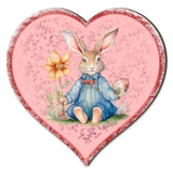 Easter Bunny Heart Holiday Door Decor by G. Debrekht - Easter Spring Decor - 8652780H