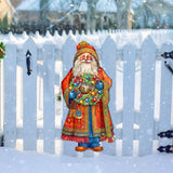 Corona de la Alegría de Papá Noel, decoración navideña para puerta de G. Debrekht - Decoración navideña de Papá Noel y muñeco de nieve - 8691402H