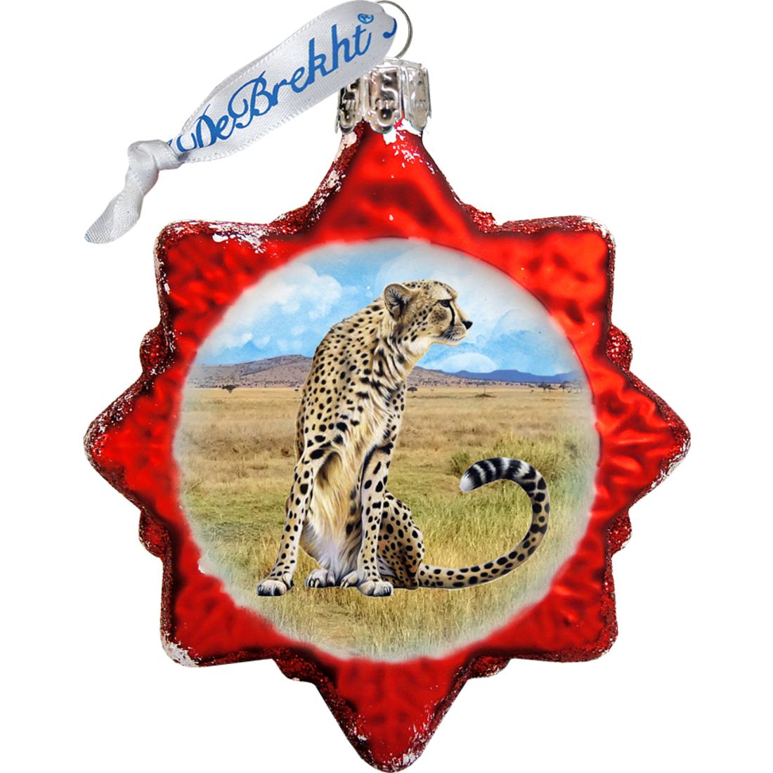 Big Cats Mercury Glass Ornaments Set of 3 by G. DeBrekht - Wildlife Holiday Decor - 770137S3
