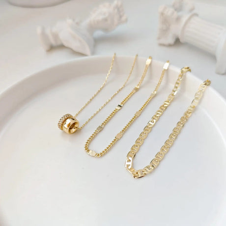 Necklace Zircon-laid Necklace Suit Women - Lootquake