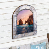 Colgador de pared Sunset Serenity de G. DeBrekht - Decoración costera con vida marina - 8491001W