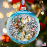 Adorno de cristal de San Nicolás, edición limitada, de D. Gelsinger - Decoración navideña - 73918-DG