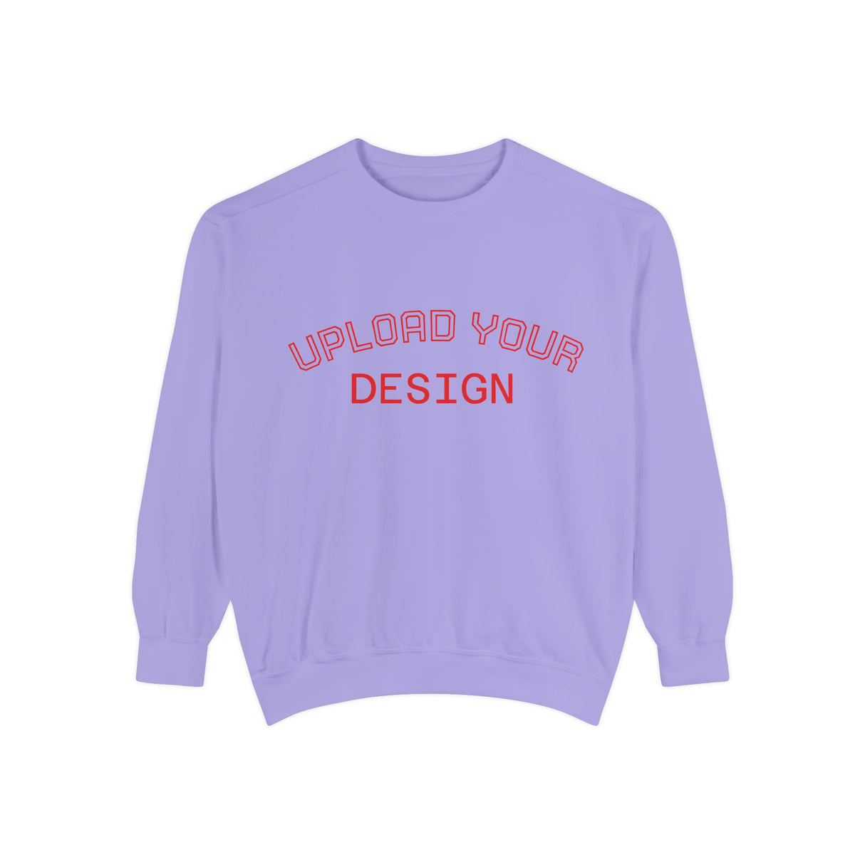 Customizable Unisex Garment-Dyed Sweatshirt, Personalized Gift, Cozy Streetwear, Casual Outfit, Unique Design Sweatshirt