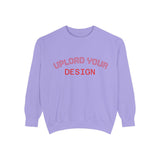 Customizable Unisex Garment-Dyed Sweatshirt, Personalized Gift, Cozy Streetwear, Casual Outfit, Unique Design Sweatshirt