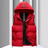 Men's Coat Hooded Thickened Warm Waistcoat Cotton Vest - Lootquake